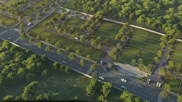 Sattva doddaballapur plots Gated Community Aerial View by Sattva Group located at Doddaballapur Main Road, Bengaluru Karnataka